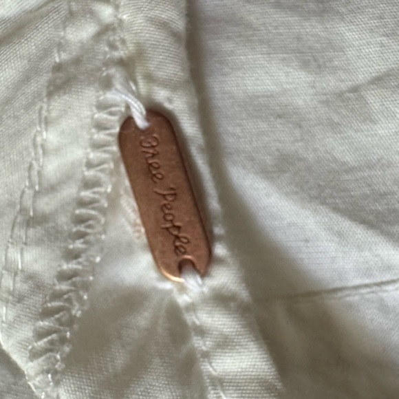 Free People White and Brown Mini Dress - Picture 6 of 7